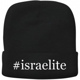 Skullies & Beanies Israelite - Adult Hashtag Comfortable Fleece Lined Beanie - Black - CP18QSN5TQQ $19.51
