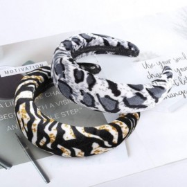 Headbands Knotted Headband Fashion Headpiece - Beige Snake + Grey Leopard - C518SXNOR00 $9.39