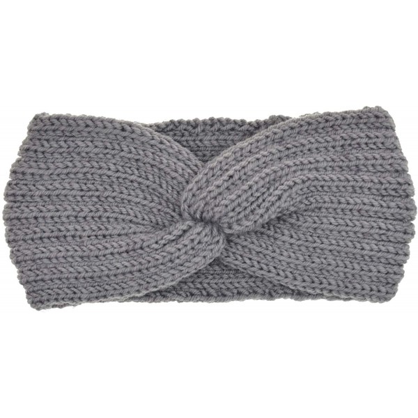 Crochet Turban Headband for Women Warm Bulky Crocheted Headwrap - 4 ...