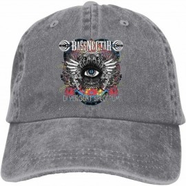 Baseball Caps Mens & Women's Washed Dyed Adjustable Jeans Baseball Cap with Bassnectar Logo - Gray - CL18XMN45E2 $11.17