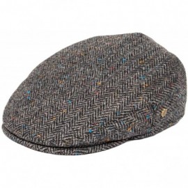Newsboy Caps Men's Herringbone Flat Ivy Newsboy Hat Wool Blend Gatsby Cabbie Cap - Flecked Grey - C9199UH77G9 $34.38
