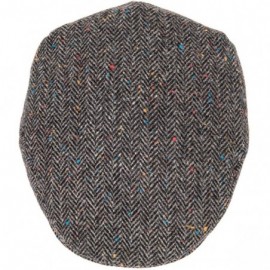 Newsboy Caps Men's Herringbone Flat Ivy Newsboy Hat Wool Blend Gatsby Cabbie Cap - Flecked Grey - C9199UH77G9 $14.29