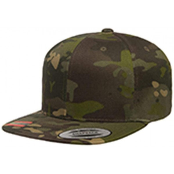 Baseball Caps Classics Flat Bill Snapback Cap - 6089M - Multicam Tropic - CX18WUQN73A $12.66