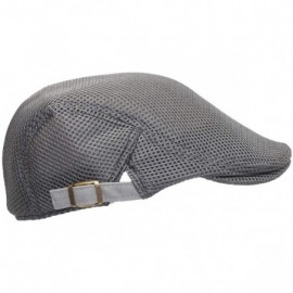 Newsboy Caps Ivy Cap Summer Mesh Newsboy Irish Gatsby Golf Hats TZ30046 - Grey - CR18UUTXEXD $12.52