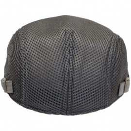 Newsboy Caps Ivy Cap Summer Mesh Newsboy Irish Gatsby Golf Hats TZ30046 - Grey - CR18UUTXEXD $12.52