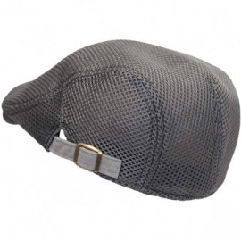 Newsboy Caps Ivy Cap Summer Mesh Newsboy Irish Gatsby Golf Hats TZ30046 - Grey - CR18UUTXEXD $12.52