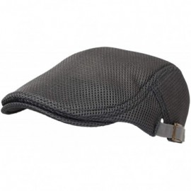 Newsboy Caps Ivy Cap Summer Mesh Newsboy Irish Gatsby Golf Hats TZ30046 - Grey - CR18UUTXEXD $12.52