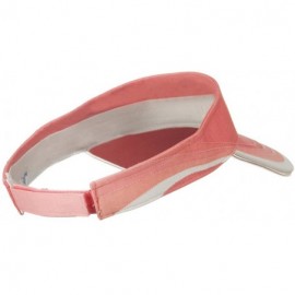 Visors 3 Panel Wave Cotton Piping Visor - Pink W40S47C - CI1108HQAHN $16.88