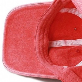 Baseball Caps 100% Cotton Pigment Dyed Low Profile Dad Hat Six Panel Cap - 1. Red - CB189A3IUL9 $8.68