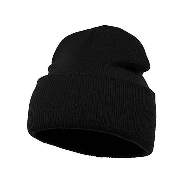 Skullies & Beanies Beanie - Winter Hats- Unisex Warm Hat- Skull Cap- Ski Hat - Knit Hat - Black - C1110TAPUO3 $10.06