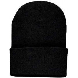 Skullies & Beanies Beanie - Winter Hats- Unisex Warm Hat- Skull Cap- Ski Hat - Knit Hat - Black - C1110TAPUO3 $10.06