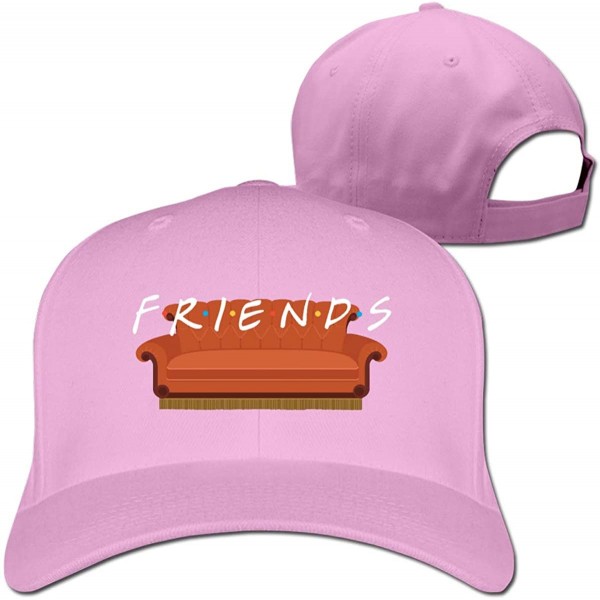 Baseball Caps Unisex Baseball Cap Convenient Friends Tv Show Design Adjustable Mens&Womens Pigment Dyed Hats - Pink - C418Y7M...