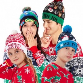 Skullies & Beanies Unisex Ugly LED Christmas Hat Novelty Colorful Light-up Stylish Knitted Sweater Xmas Party Beanie Cap(6 Li...