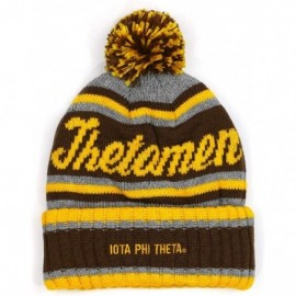 Skullies & Beanies Iota Phi Theta Beanie IPT Brown - CT18QSDXOAM $23.16