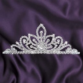 Headbands Cherished Night Tiara Princess Queen Crown Silver - C4115YIY19L $29.15