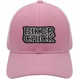 Baseball Caps Hat - Womens Motorcycle Rider Adjustable Cap - Pink - CV18GTEO7UX $39.17