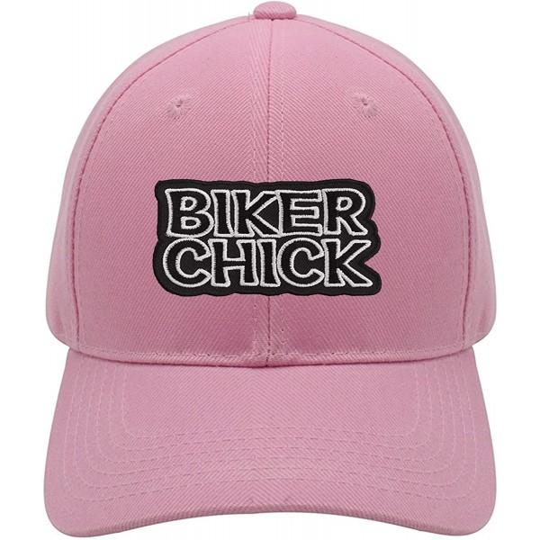 Baseball Caps Hat - Womens Motorcycle Rider Adjustable Cap - Pink - CV18GTEO7UX $17.23