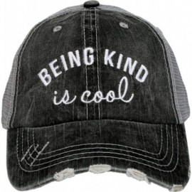 Baseball Caps Being Kind is Cool Baseball Hat - Trucker Hat for Women - Stylish Cute Ball Cap - C318ONGY8IW $53.25