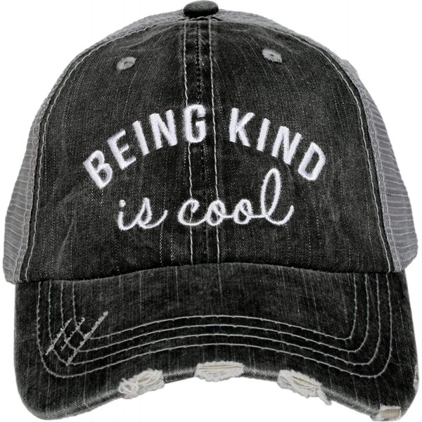 Baseball Caps Being Kind is Cool Baseball Hat - Trucker Hat for Women - Stylish Cute Ball Cap - C318ONGY8IW $21.55
