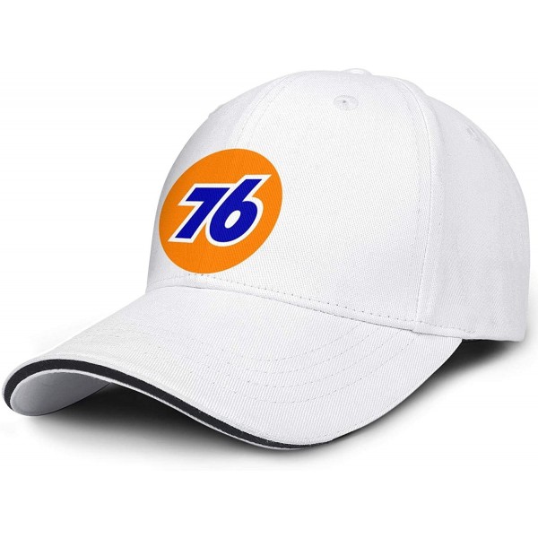 Baseball Caps Men/Women Print One Size Oil Logo Gas Station Plain Hat Flat Brim Baseball Cap - White-56 - C818WL4NNRX $15.53