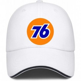 Baseball Caps Men/Women Print One Size Oil Logo Gas Station Plain Hat Flat Brim Baseball Cap - White-56 - C818WL4NNRX $15.53