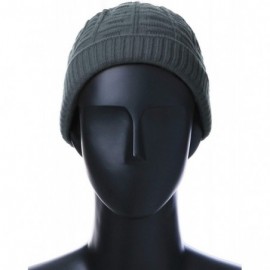 Skullies & Beanies Mens Warms Simple Acrylic Watch Hat - Dch003-grey - CA18NARK9C4 $7.49