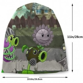 Skullies & Beanies Plants Vs Zombies Classic Beanie for Women Men Unisex Warm Winter Ski Hat Soft Knit Cap Black - C518AZYXZA...