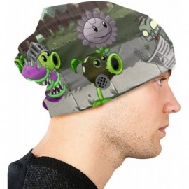 Skullies & Beanies Plants Vs Zombies Classic Beanie for Women Men Unisex Warm Winter Ski Hat Soft Knit Cap Black - C518AZYXZA...