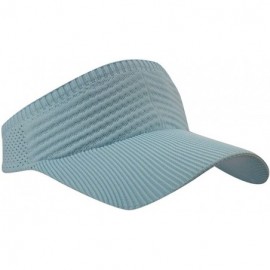 Visors Womens Summer Quick-Dry Mesh Empty Top Golf Stretchy Sun Baseball Visor Hat Cap - Light Blue - C418H32NX6N $10.21