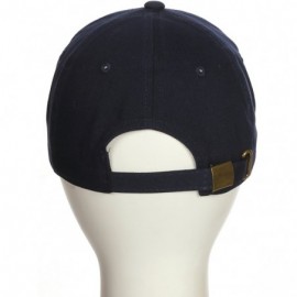 Baseball Caps Customized Letter Intial Baseball Hat A to Z Team Colors- Navy Cap Black White - Letter S - CC18ET7HGOO $12.95