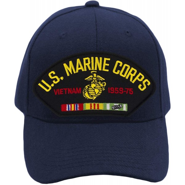 Baseball Caps US Marine Corps - Vietnam War Hat/Ballcap Adjustable One Size Fits Most - Navy Blue - CR18RQWAI8R $19.57