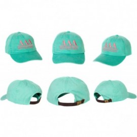 Skullies & Beanies Delta Delta Delta (B) Sorority Embroidered Baseball Hat Cap Cursive Name Font Tri Delta - Seafoam - C518DO...