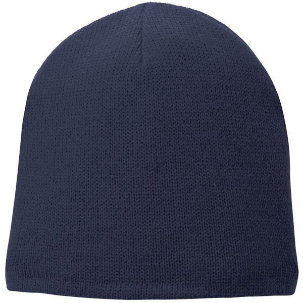 Skullies & Beanies Port & Company Unisex-Adult Fleece-Lined Beanie Cap CP91L -Navy OSFA - C4126B16IS1 $8.81