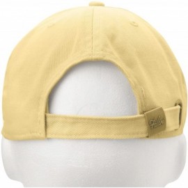 Baseball Caps Classic Baseball Cap Dad Hat 100% Cotton Soft Adjustable Size - Light Yellow - C011AT3VS6T $10.79