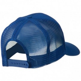 Baseball Caps Navy Top Gun Military Patched Mesh Cap - Royal - CH11Q3SPGSB $19.54