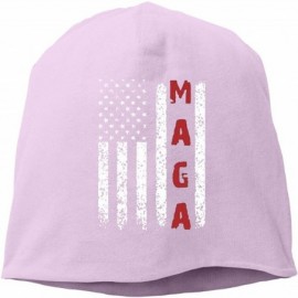 Skullies & Beanies Make America Great Again MAGA Wool Hat Women/Men Soft Stretch Knit Beanie Hat Winter Warm Skull Cap - Pink...