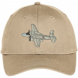 Baseball Caps North American B-25 Mitchell Embroidered Snapback Adjustable Baseball Cap - Khaki - CP12KMEQJAT $16.20