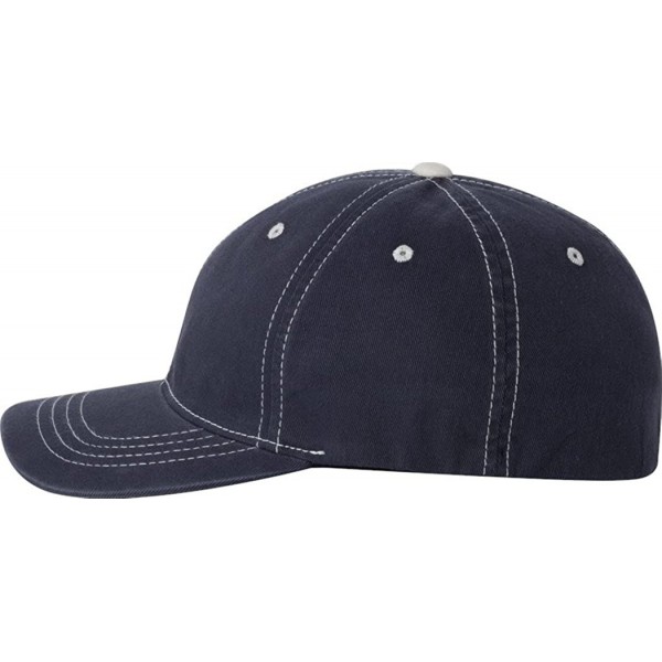 Baseball Caps FlexFit Contrast Color Stitched Cap - 6386 (Navy/Stone / S/M) [Apparel] - C911507I15B $17.60
