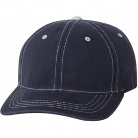 Baseball Caps FlexFit Contrast Color Stitched Cap - 6386 (Navy/Stone / S/M) [Apparel] - C911507I15B $17.60