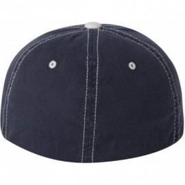 Baseball Caps FlexFit Contrast Color Stitched Cap - 6386 (Navy/Stone / S/M) [Apparel] - C911507I15B $17.60