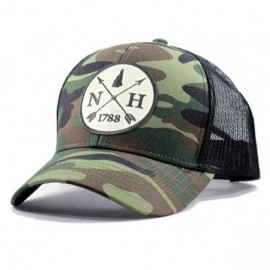 Baseball Caps Men's New Hampshire Arrow Patch Army Camo Trucker Hat - Army Camo - C8186NR04QD $29.99