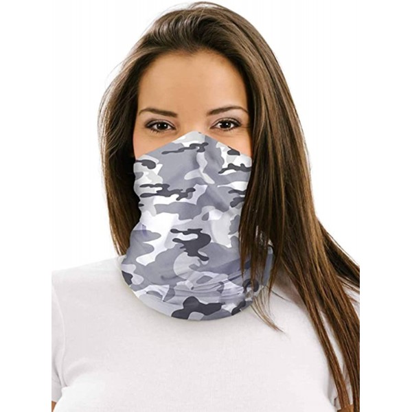 Balaclavas Triangular Bandana Neck Gaiter Balaclava Hanging Ear Bandana for Women Men Outdoor sports - B-gray1011 - CH1987YZ6...