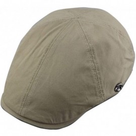 Newsboy Caps Men's Cotton Flat Hunting Hat Ivy Gatsby Newsboy Painter Cap - 2-khaki - CG18A2WN4H2 $8.74