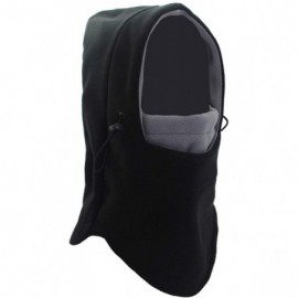 Balaclavas Double Layers Thicken Warm Full Face Cover Winter Ski Mask - Blackgrey - CM125M03ICB $11.80