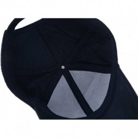 Baseball Caps Unisex Faux Suede Baseball Cap Adjustable Plain Dad Hat for Women Men - Navy Blue - CZ12EL6250N $11.61