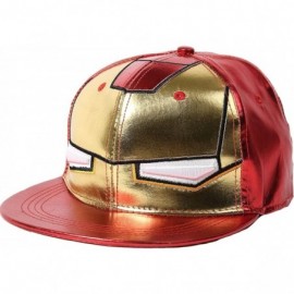 Baseball Caps Men's Funny Cartoon Flat Bill Caps - Red - C311LW4OWIB $10.03