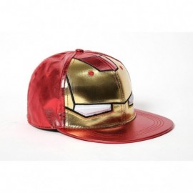 Baseball Caps Men's Funny Cartoon Flat Bill Caps - Red - C311LW4OWIB $10.03