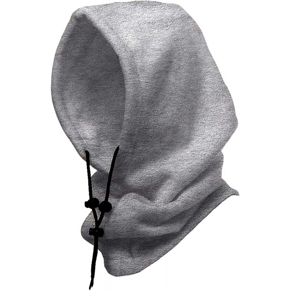 Balaclavas 4 in 1 Full Face Hood for Adults- Fleece Balaclava- Ski Mask Hoodie- Face Fleece Mask - Heather Grey - CM18ZCKTTD2...