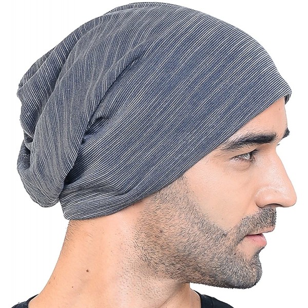 Skullies & Beanies Men Slouch Hollow Beanie Thin Summer Cap Skullcap B018h - 011h-grey - C312DP3JZLP $15.26