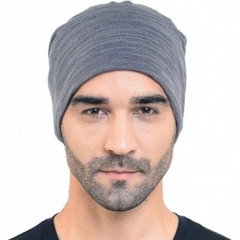 Skullies & Beanies Men Slouch Hollow Beanie Thin Summer Cap Skullcap B018h - 011h-grey - C312DP3JZLP $15.26